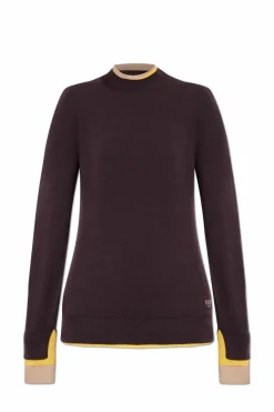 Fendi PURPLE Sweater with triple cuffs