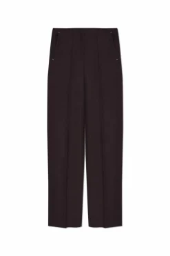 Fendi PURPLE Wool pants with crease