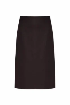 Fendi PURPLE Wool skirt with slits