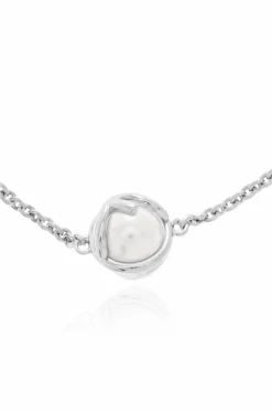 Fendi SILVER Bracelet with pearl charm