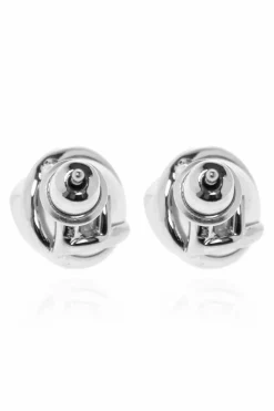 Fendi SILVER Earrings with glass pearl