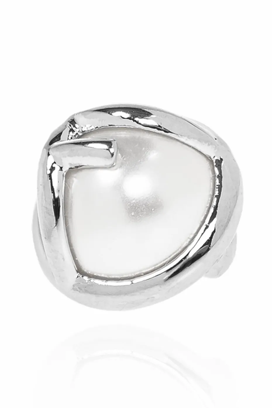 Fendi SILVER Earrings with glass pearl