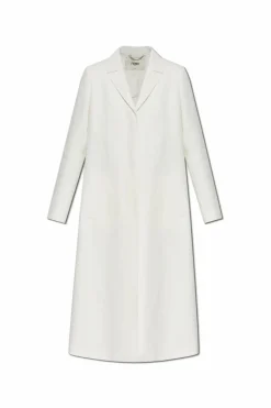 Fendi WHITE Linen coat