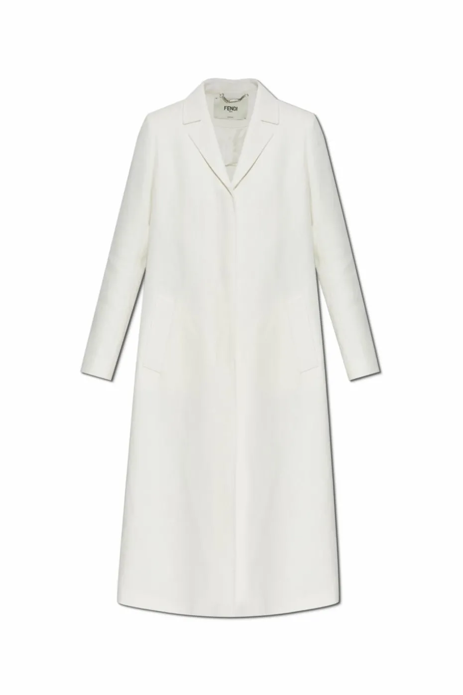 Fendi WHITE Linen coat