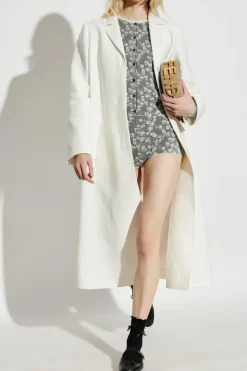 Fendi WHITE Linen coat