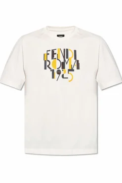 Fendi WHITE T-shirt with logo