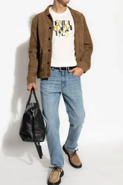 Fendi WHITE T-shirt with logo