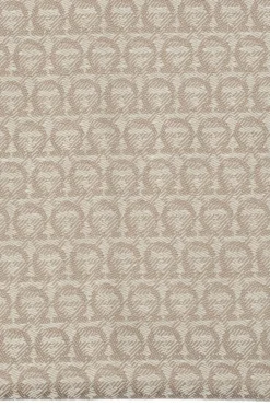 FERRAGAMO beige ‘Gancini’ motif scarf