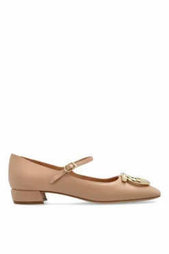 FERRAGAMO beige Heeled shoes "Marry"