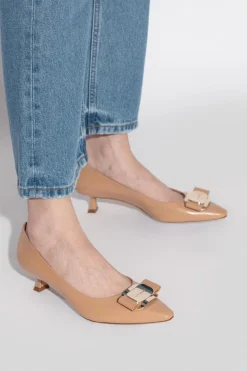 FERRAGAMO beige Heeled shoes 'Zelma' by FERRAGAMO