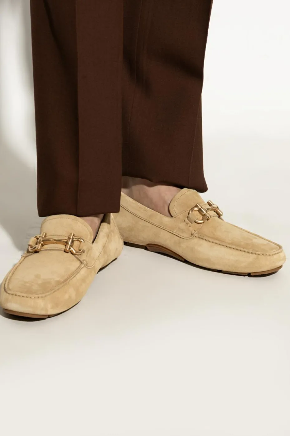 FERRAGAMO beige Loafers Parigi New