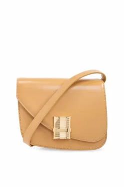 FERRAGAMO beige ‘Oyster’ shoulder bag