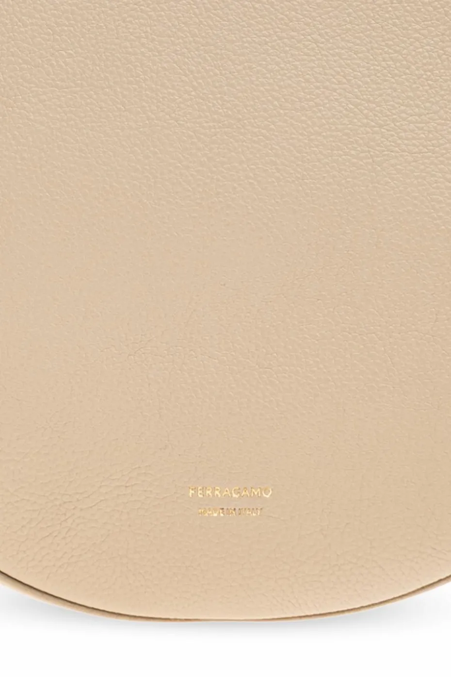 FERRAGAMO beige Shoulder bag `Noth-South Hobo Medium`