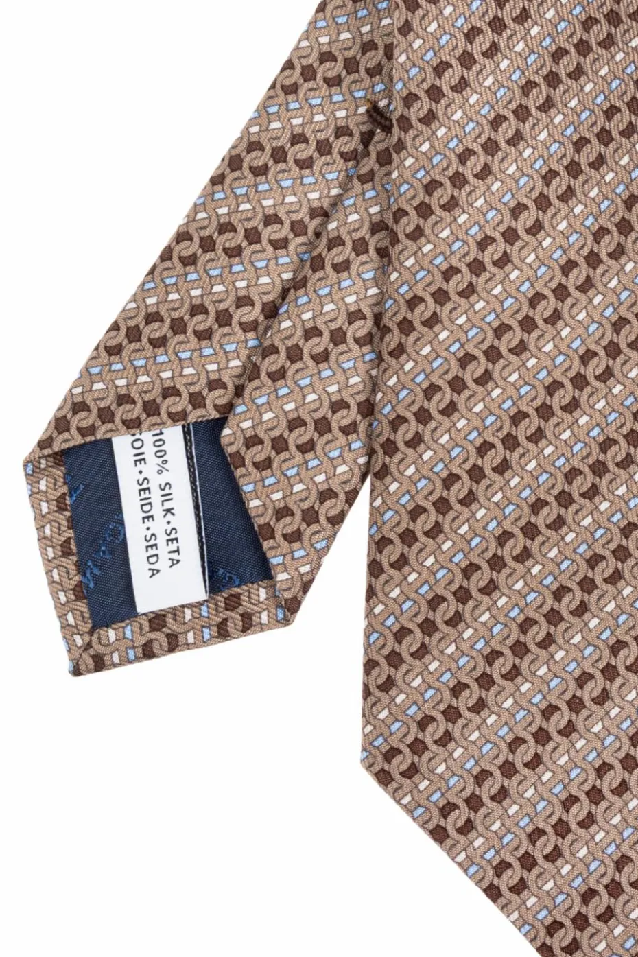 FERRAGAMO beige Silk tie