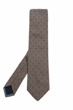 FERRAGAMO beige Silk tie