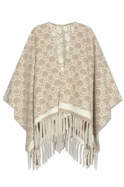 FERRAGAMO beige Wool poncho