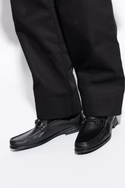 FERRAGAMO BLACK "Alain" loafers shoes