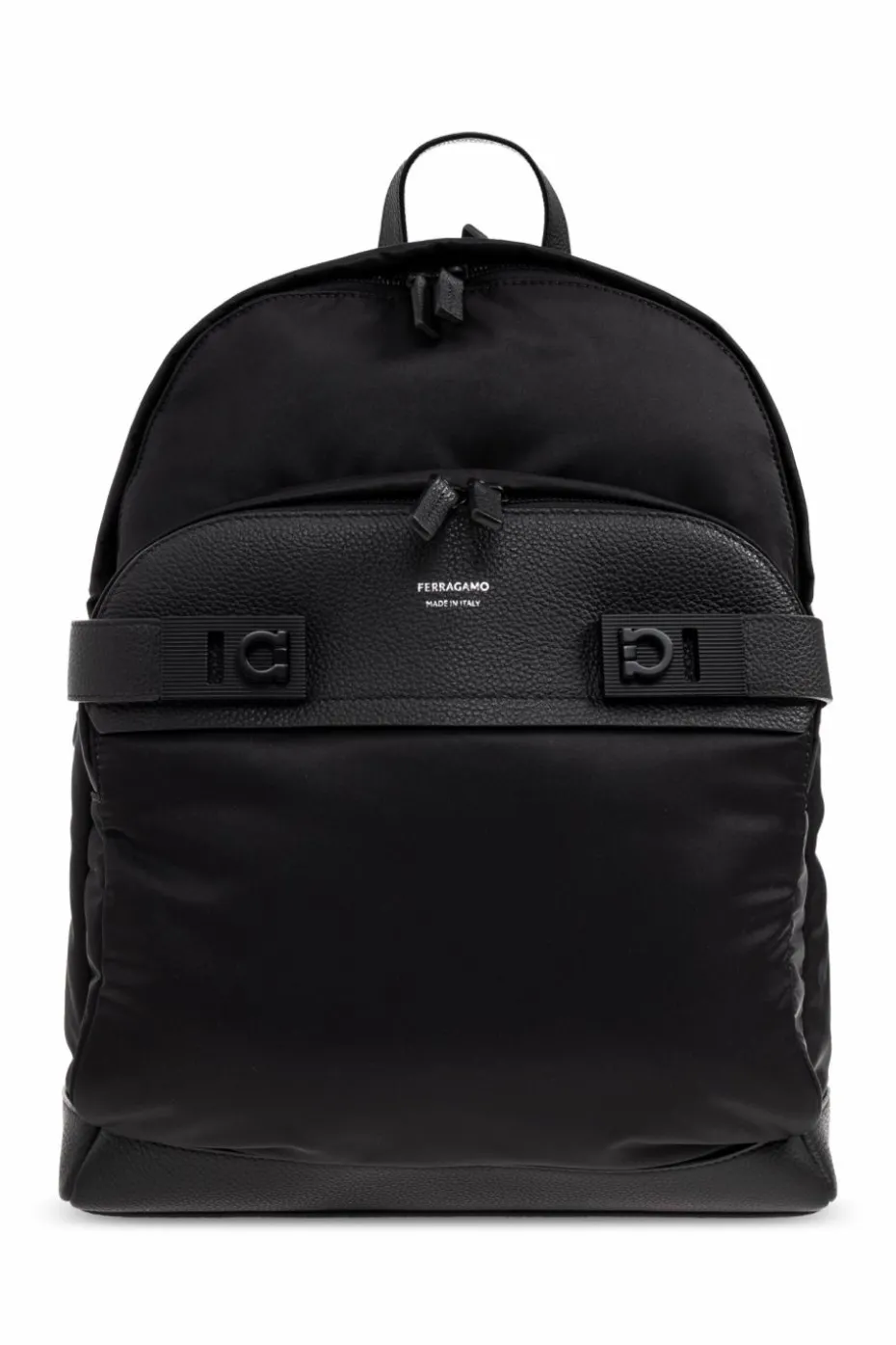 FERRAGAMO BLACK Backpack with logo