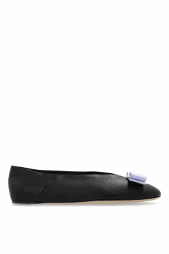 FERRAGAMO BLACK Ballet Flats 'Vanna'