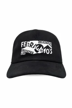 FERRAGAMO BLACK Baseball Cap