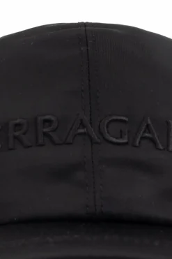 FERRAGAMO BLACK Baseball cap with logo