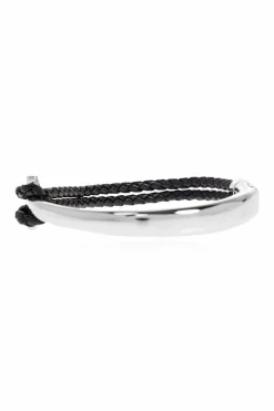 FERRAGAMO BLACK Bracelet with engraved logo