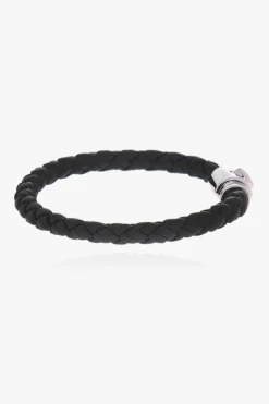 FERRAGAMO BLACK Braided bracelet