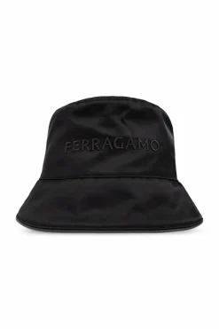 FERRAGAMO BLACK Bucket hat