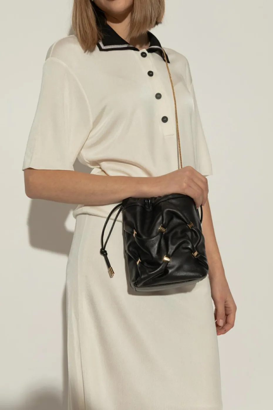 FERRAGAMO BLACK Bucket shoulder bag