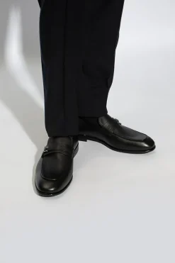 FERRAGAMO BLACK ‘Desio’ loafers