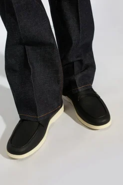 FERRAGAMO BLACK ‘Drame’ loafers