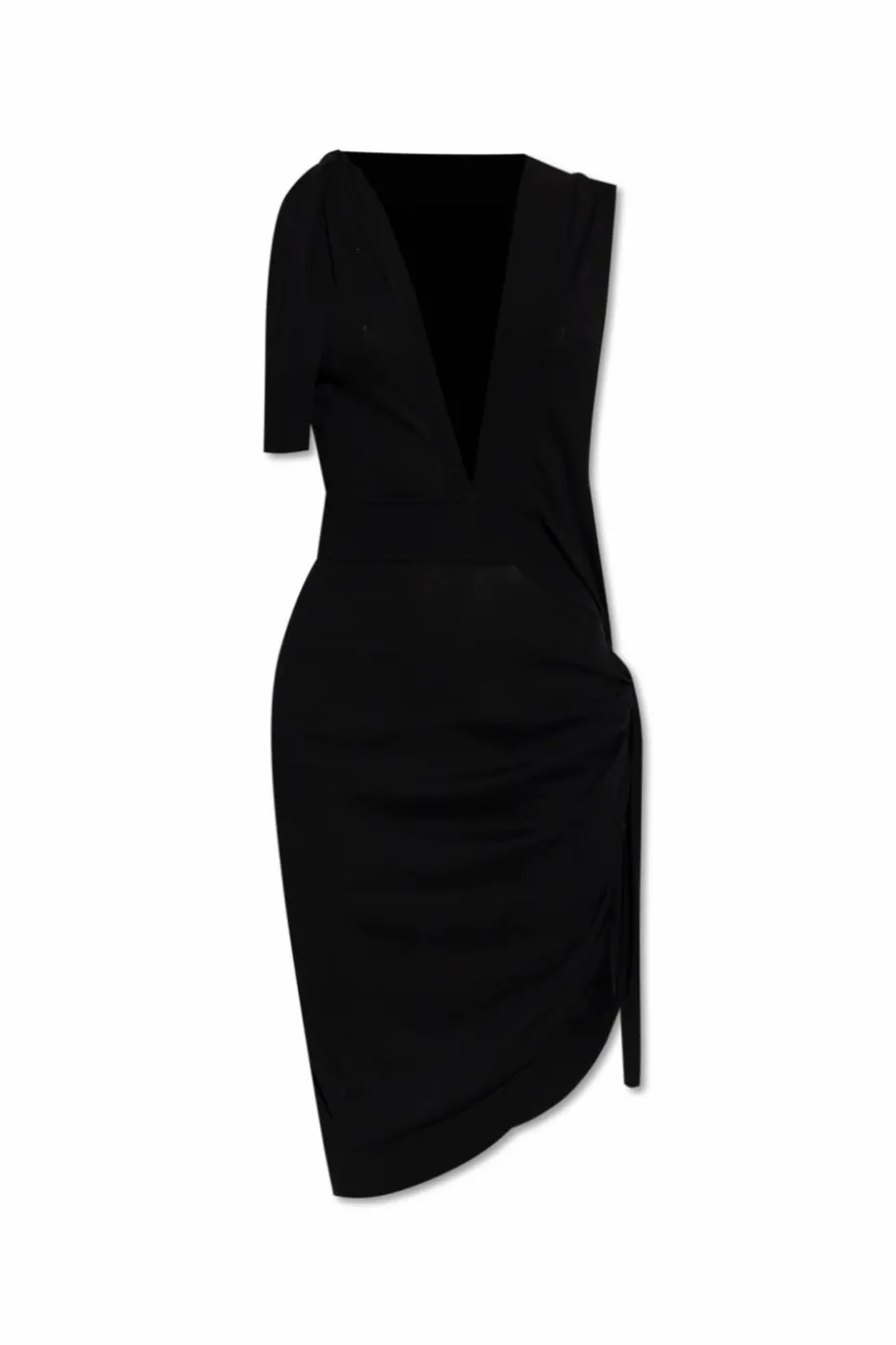 FERRAGAMO BLACK Dress with decorative ties