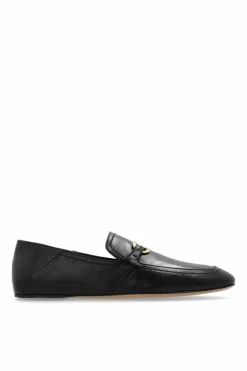 FERRAGAMO BLACK ‘Elaine’ loafers shoes