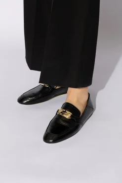 FERRAGAMO BLACK ‘Elaine’ loafers shoes