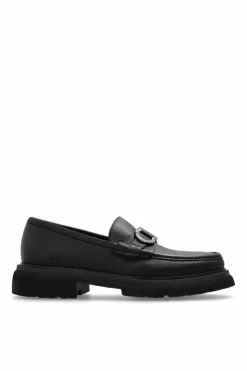 FERRAGAMO BLACK FERRAGAMO `Cocoon` loafers shoes