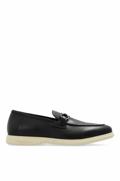 FERRAGAMO BLACK FERRAGAMO 'Cosimo' loafers shoes