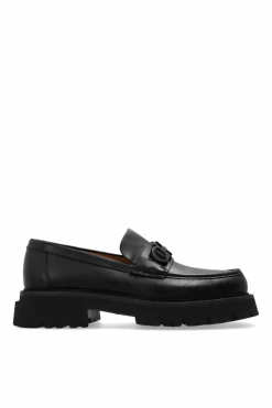 FERRAGAMO BLACK ‘Florian’ loafers
