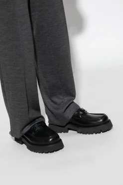 FERRAGAMO BLACK ‘Florian’ loafers