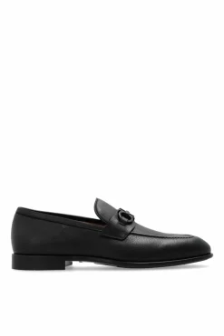 FERRAGAMO BLACK `Foster` loafers shoes