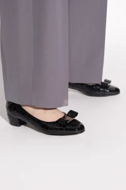 FERRAGAMO BLACK Heeled shoes "Vara"