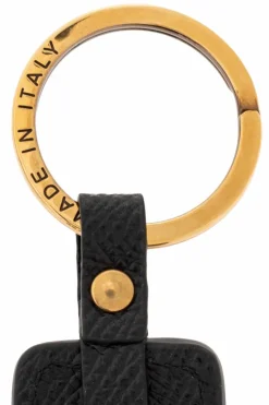 FERRAGAMO BLACK Keychain with logo