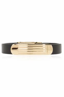 FERRAGAMO BLACK Leather bracelet