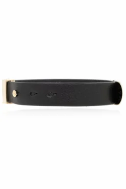 FERRAGAMO BLACK Leather bracelet