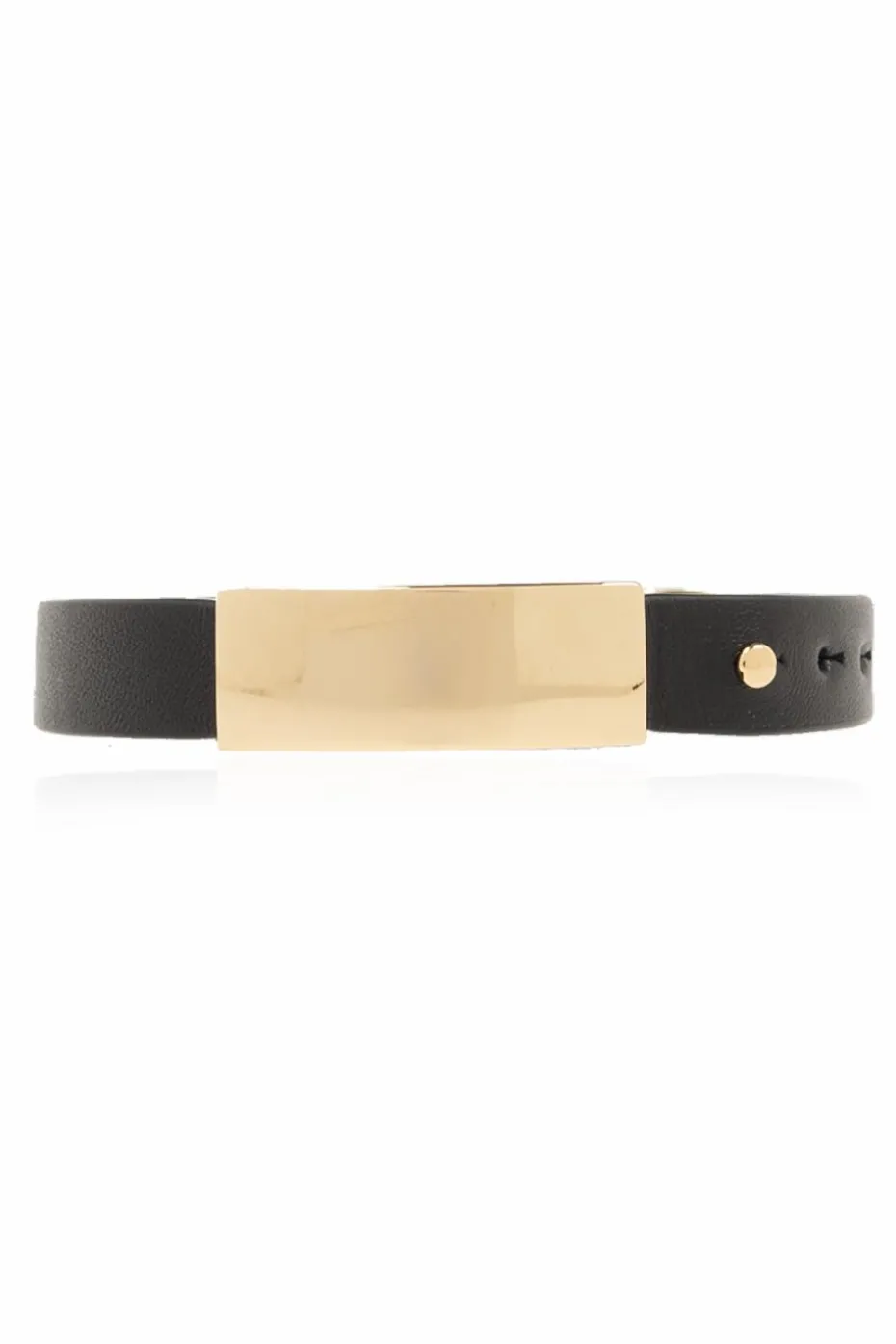 FERRAGAMO BLACK Leather bracelet