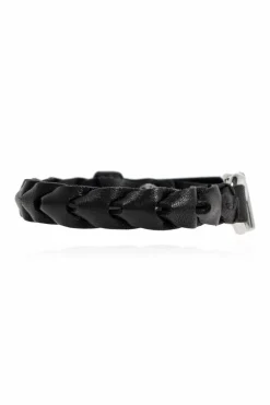 FERRAGAMO BLACK Leather bracelet