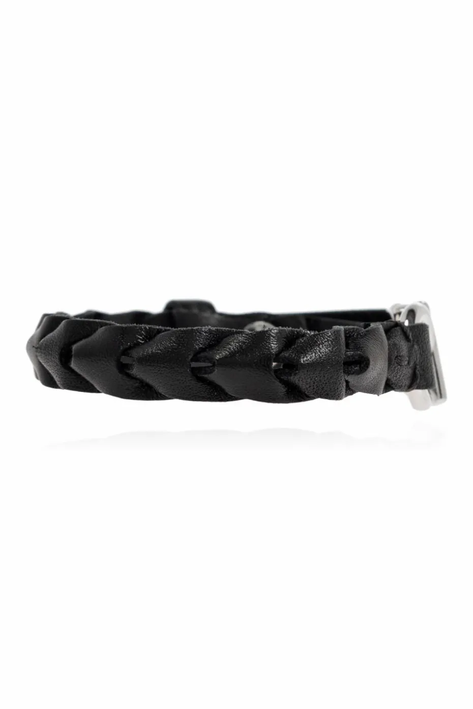FERRAGAMO BLACK Leather bracelet