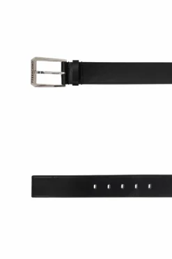 FERRAGAMO BLACK Leather belt