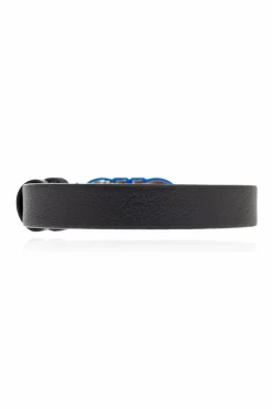 FERRAGAMO BLACK Leather bracelet