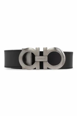 FERRAGAMO BLACK Leather Belt