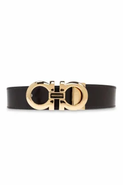 FERRAGAMO BLACK Leather Belt